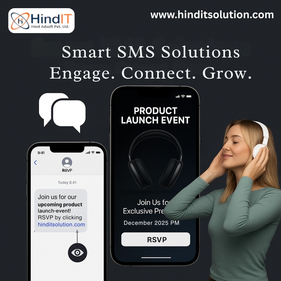 hind_adsoft's tweet image. Boost your customer engagement with smart SMS campaigns. Connect faster, drive more RSVPs and grow your brand effortlessly. 🚀📩
#HindIT #SMSSolutions #DigitalMarketing #CPaaS