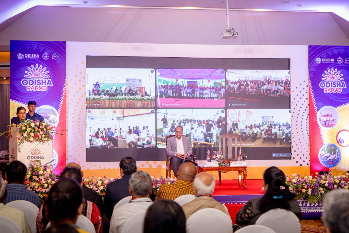 PravatiPOdisha's tweet photo. Delighted to inaugurate Eco Retreat Odisha 2025 at six scenic locations- #Satkosia, #Hirakud, #Bhitarkanika, #Sonapur, #Putsil, and #Daringbadi through virtual mode from the venue of Odisha Parab at Bengaluru. 

Eco Retreat Odisha offers a truly unforgettable experience, from serene natural landscapes and premium glamping stays to rich cultural trails and authentic local cuisines. Come, explore the magic of Odisha, where every destination tells a new story of beauty. 

@narendramodi @PMOIndia @tourismgoi @TourismDptt @odisha_tourism @CMO_Odisha @MohanMOdisha #EcoRetreatOdisha #IncredibleOdisha #OdishaTourism #OdishaParab2025 #ExploreOdisha