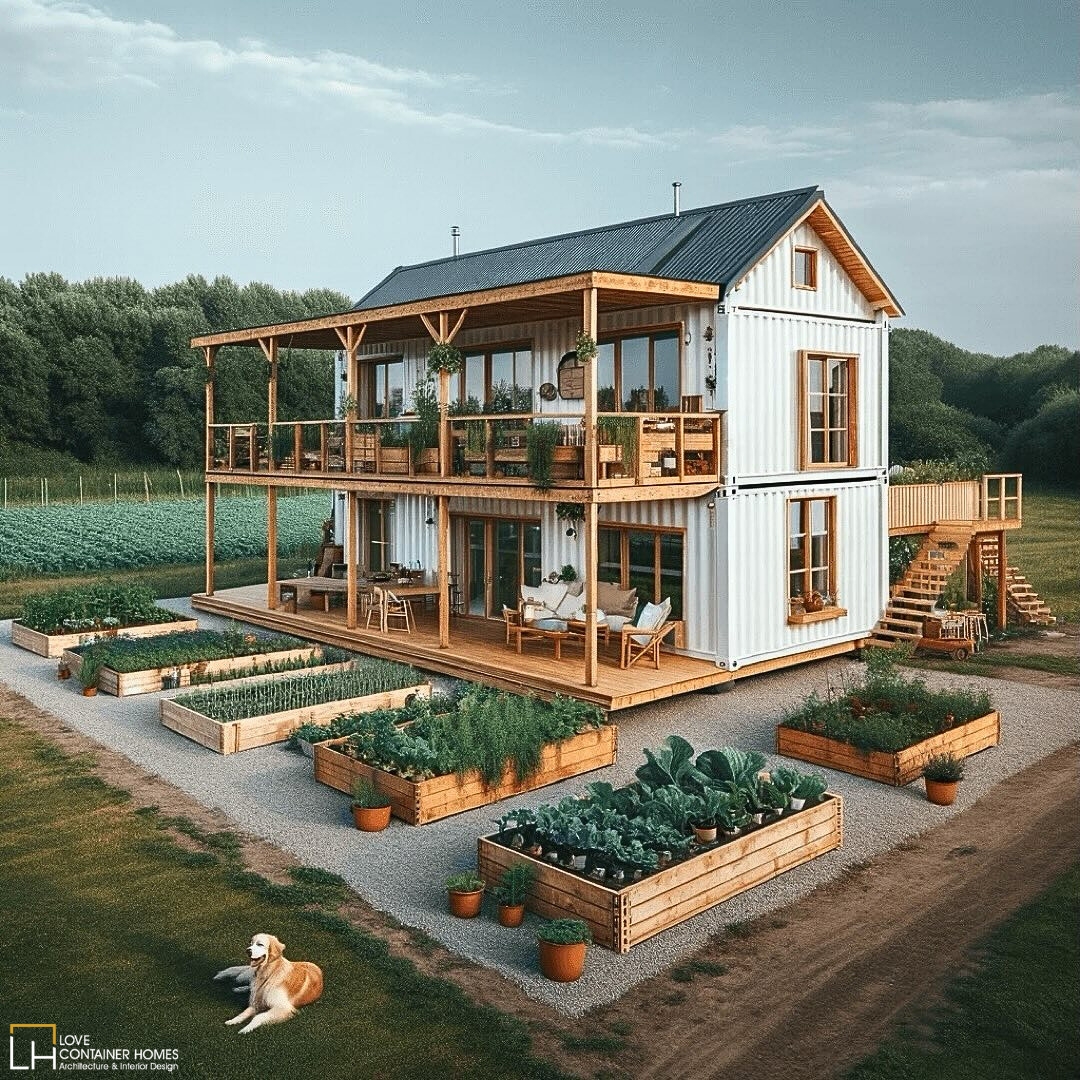 LCH_studios's tweet image. Would you live in a house built out of shipping containers? Rate this one on a scale of 0-10.  Visit us at lovecontainerhomes.com for container house plans and designs.
#architecture #shippingcontainer #containerhome #containerhouse #house #prefab