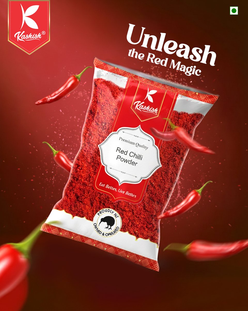 Ready to transform your kitchen? ✨
Unleash the Red Magic with Kashish Premium Quality Red Chilli Powder!
Add the perfect heat, color, and flavor to make every dish unforgettable. Eat Better, Live Better.