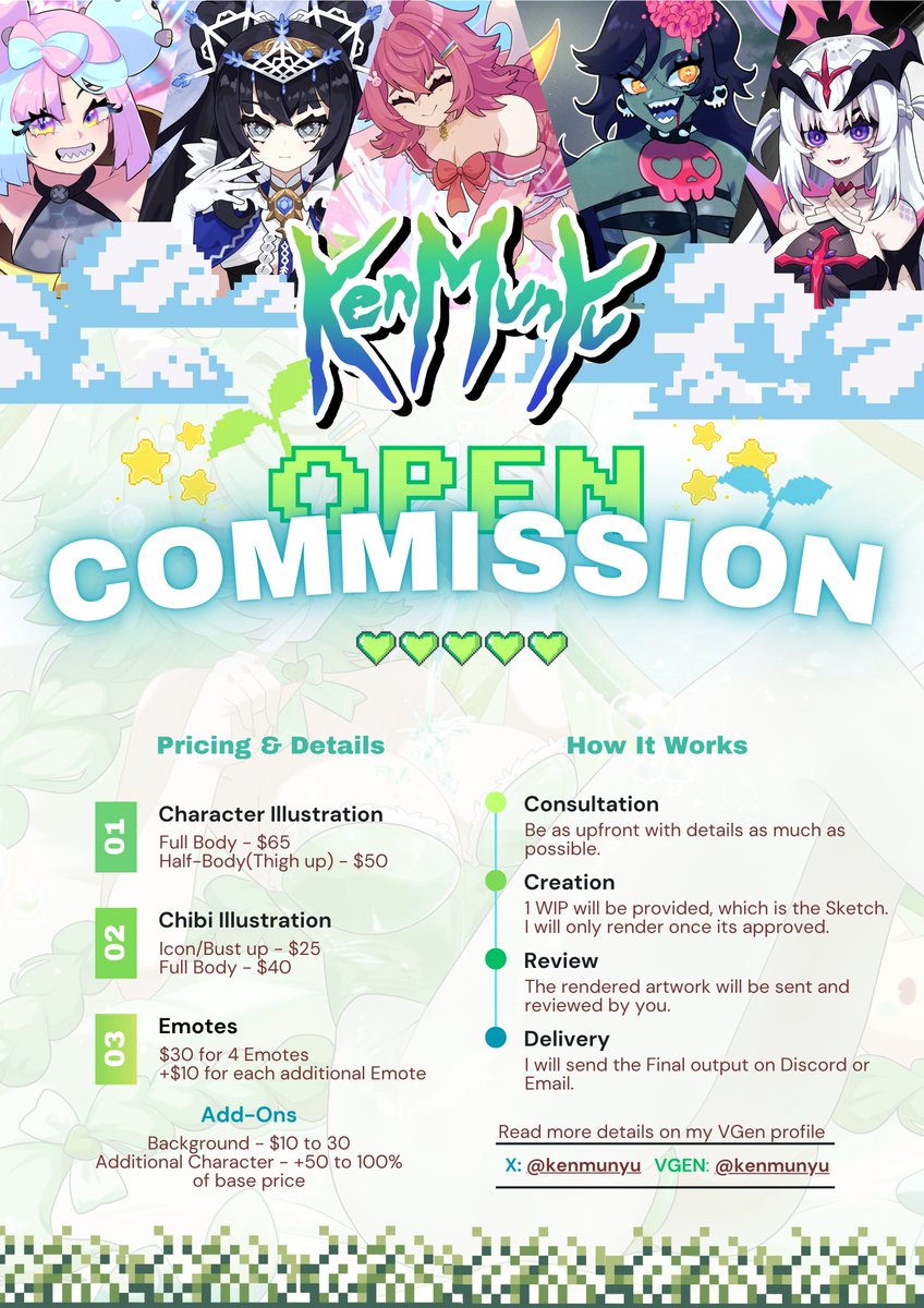 kenji | VGen Commissions OPEN(YCH only)🌱 tweet media