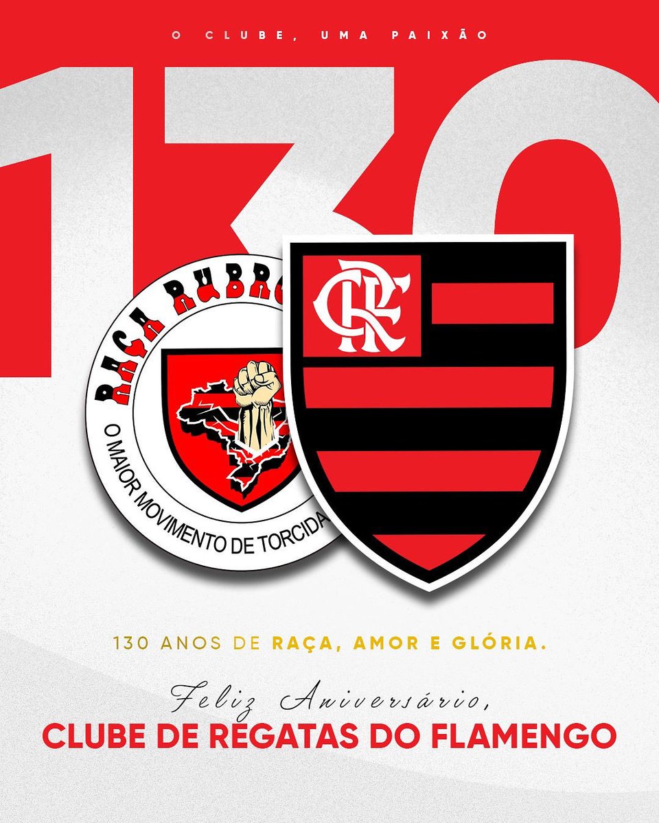 oficial_rrn's tweet photo. CR FLAMENGO. 130 ANOS https://t.co/paHfGfPRtM