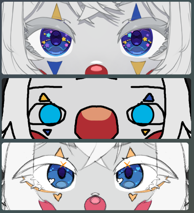 #Vtuber #VTuberUprising Show me the eyes of all your models. I wanna see who has the craziest differences in models. 💀