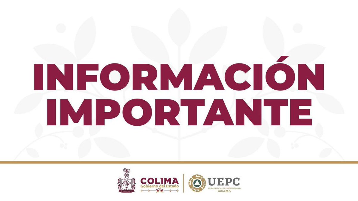 Protección Civil Estatal Colima tweet media