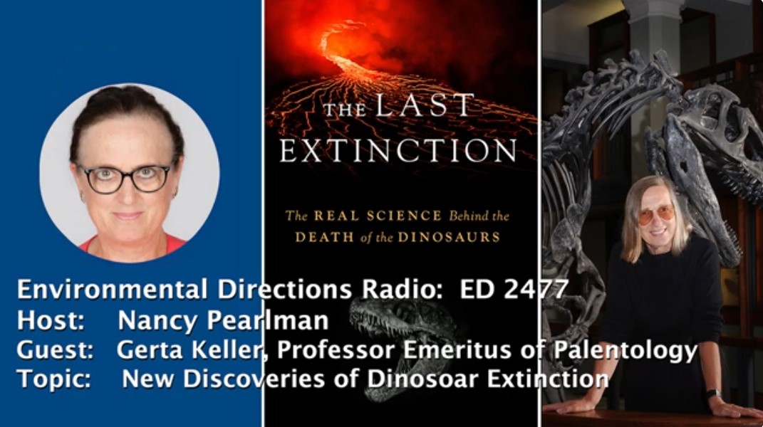 "I said to him 'If you know all that much about iridium I have been looking for a person like you who knows about the chemistry of asteroids &amp; at the same time of deep inside the Earth.'" Hear <a href="/KellerGerta/">Gerta Keller</a> on Environmental Directions Radio: bit.ly/4hYUVoa <a href="/DiversionBooks/">Diversion Books</a>