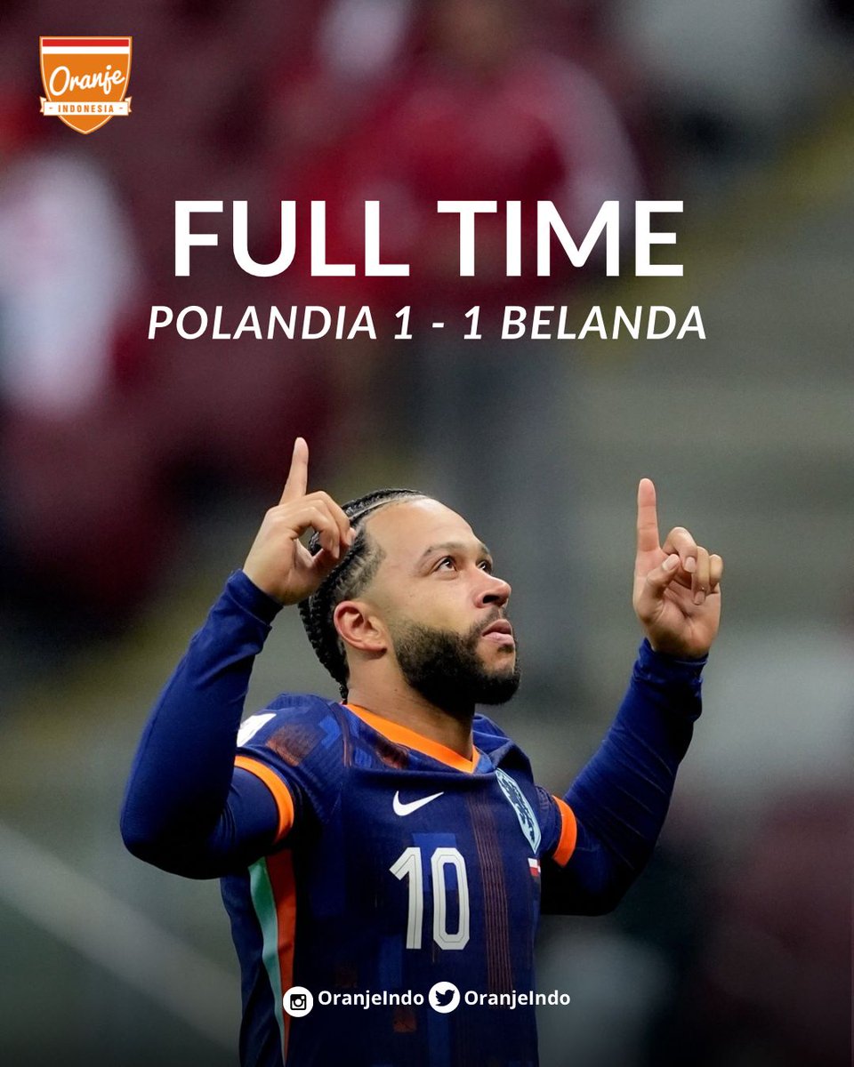 Masih harus berjibaku sampai game terakhir ternyata 🧡💪

Tetap semangat <a href="/OnsOranje/">OnsOranje</a>! Let's go! 🦁🇳🇱

<a href="/KNVB/">KNVB</a> <a href="/NLinIndonesia/">NL Embassy Indonesia</a> 

#NothingLikeOranje #BelandaJuara #POLNED #KNVB #OranjeIndonesia #OranjeIndo