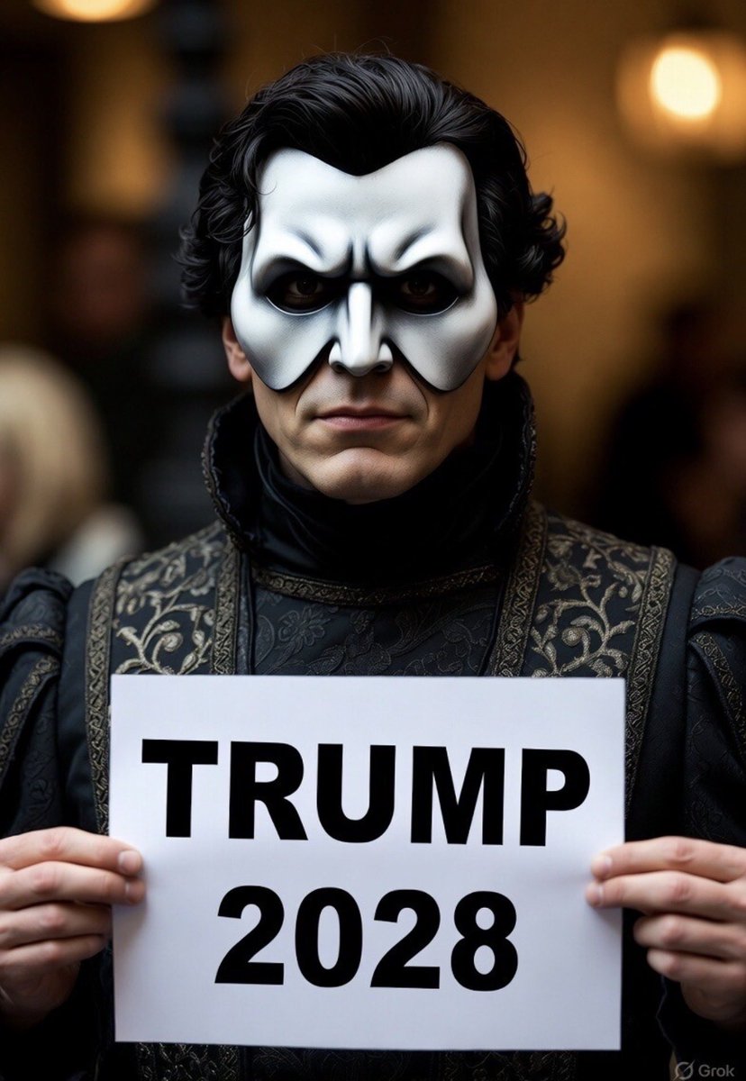 MAGAVoice's tweet photo. HOLY SH*T 🚨 President Trump just posted this Grok Photo that says “Trump 2028”. SO EPIC 🔥 

I ABSOLUTELY AGREE https://t.co/TQwQWIGINq