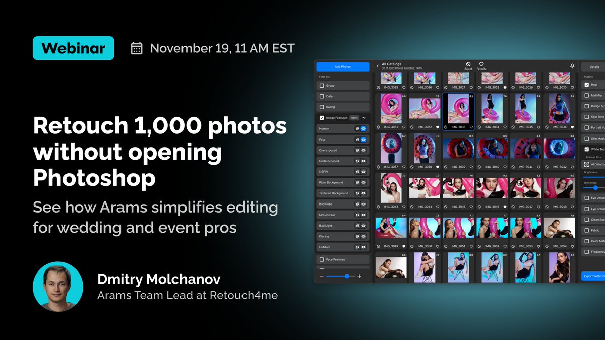 Retouch4me - A.I. based retouching plugins tweet media