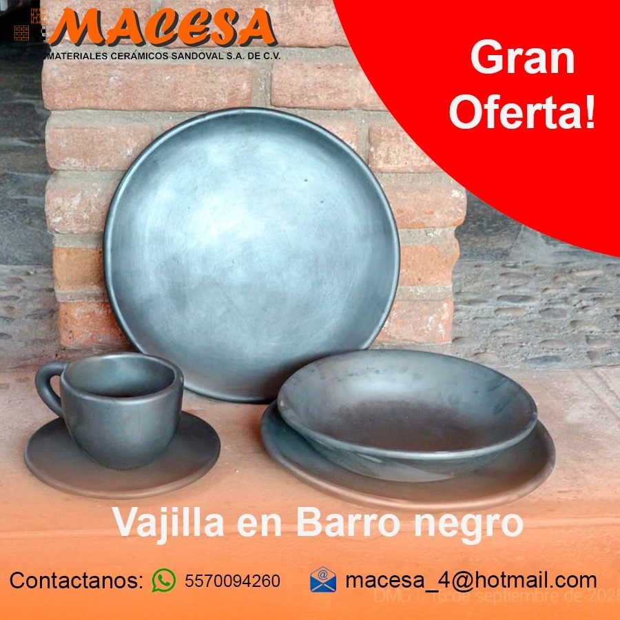 Macesa4's tweet photo. Promoción de buen fin!!! Vajillas de barro negro
#BuenFin2025 #BuenFin #PROMOCIÓN #vajilllas #macesamexico #hacemosdetucasaunaobradearte #barro https://t.co/O9KijBcDbI