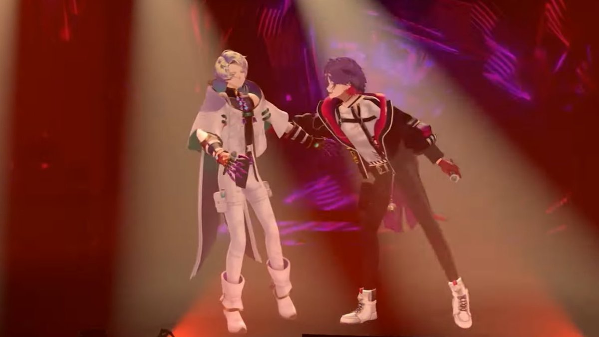 noireous's tweet photo. imagine admiring ur oshi since his debut!!! and after years of dreaming about singing with him u finally get to stand on stage together back to back 😭 i can’t even put into words how happy i am for claude!!! both of them are amazing 😭 #CLAWMARK3D https://t.co/8c7sjUoJr6