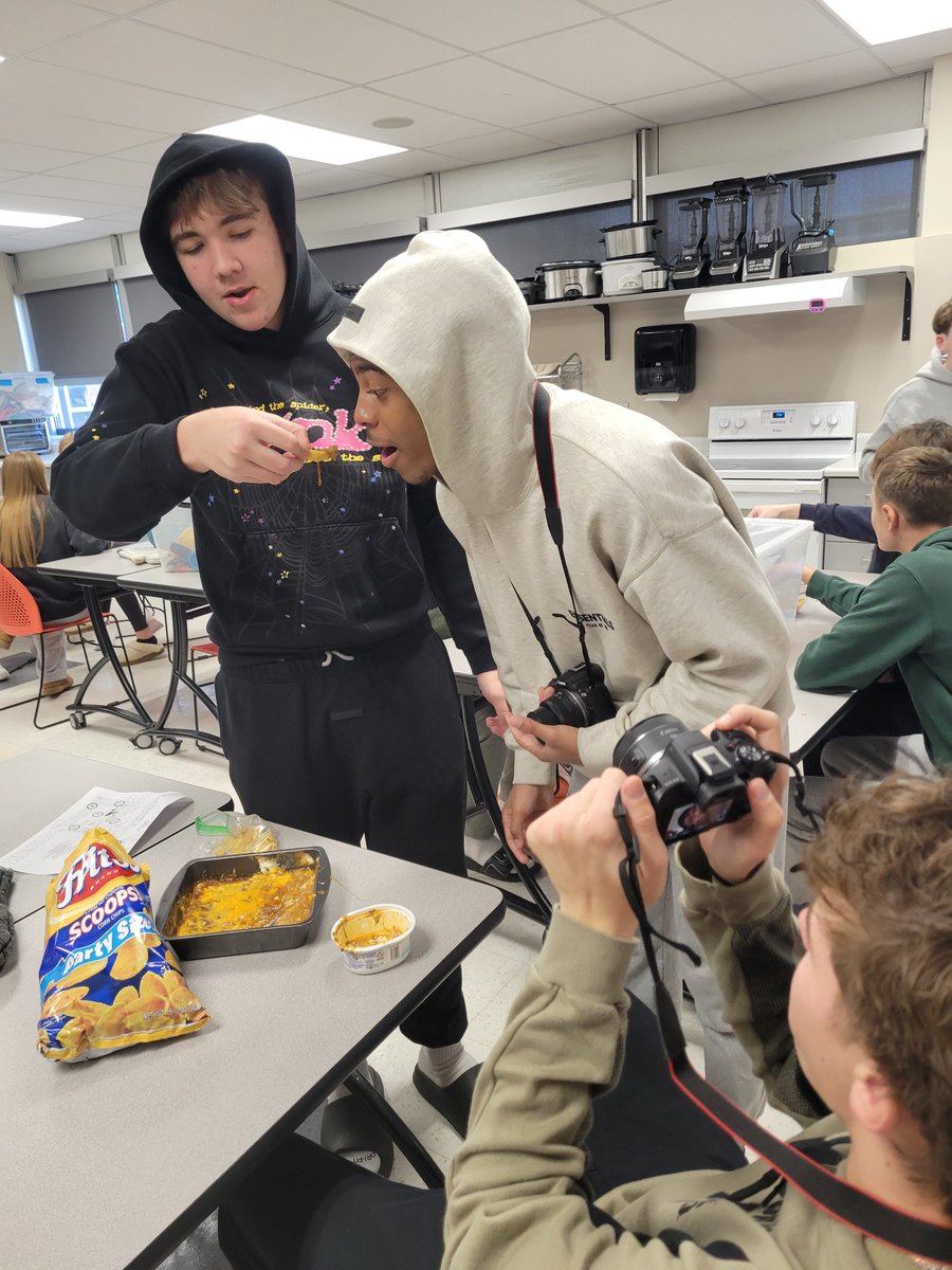 When the Skyline Dip is so good,  you need it to be fed to you. #DipWeek #CookingClass #AHSisFamily