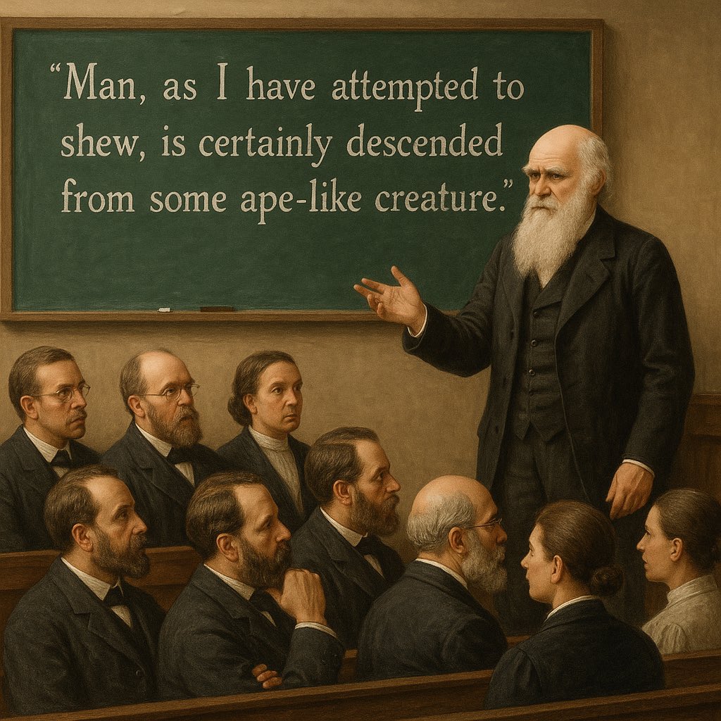 rebirthofthewo1's tweet image. I share what I&apos;ve read from books.

DARWIN
THE DESCENT OF MAN

#History #Darwin #KnowledgeIsPower