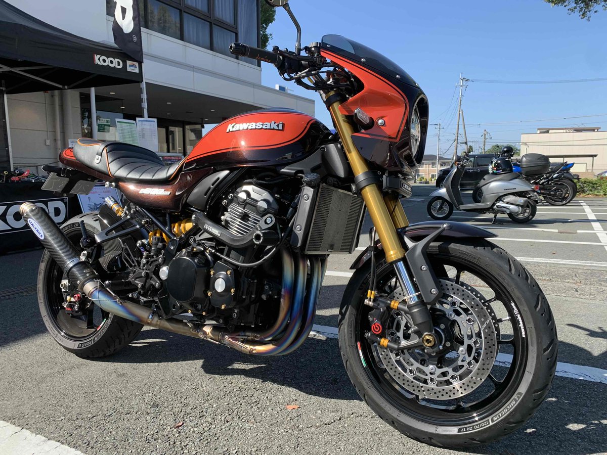 チタンコーティング仕様装着世界第一号のZ900RS！ この日の為に予定を