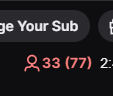 I'm actually really frustrated with Twitch, because tell me why there are 77 legitimate accounts watching me, but only 33 are being counted?

This is unacceptable!