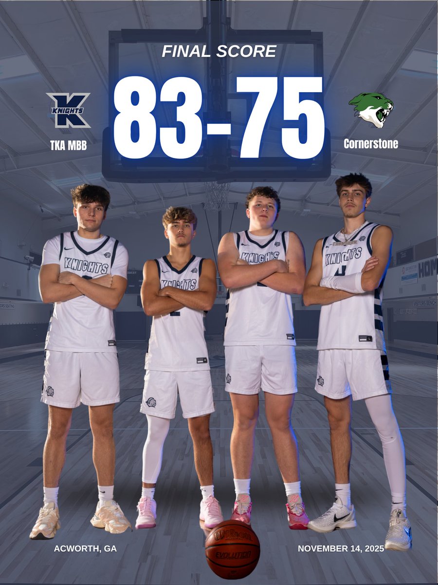 Got it done on the road in game one! Great opening game - these guys stepped up big time!!

<a href="/BrooksThrasher/">Brooks Thrasher</a> 27p 10r 2b
<a href="/ColeCBennett/">Cole Bennett</a> 24p 8a 3s
<a href="/TonyLoPresti10/">Anthony (Tony) LoPresti</a> 17p 7r 2s 
<a href="/RogerWilson26/">Roger Wilson</a> 13p 12r 3a 4b

Got some great contributions from guys off the bench too!

#cultureofjoy