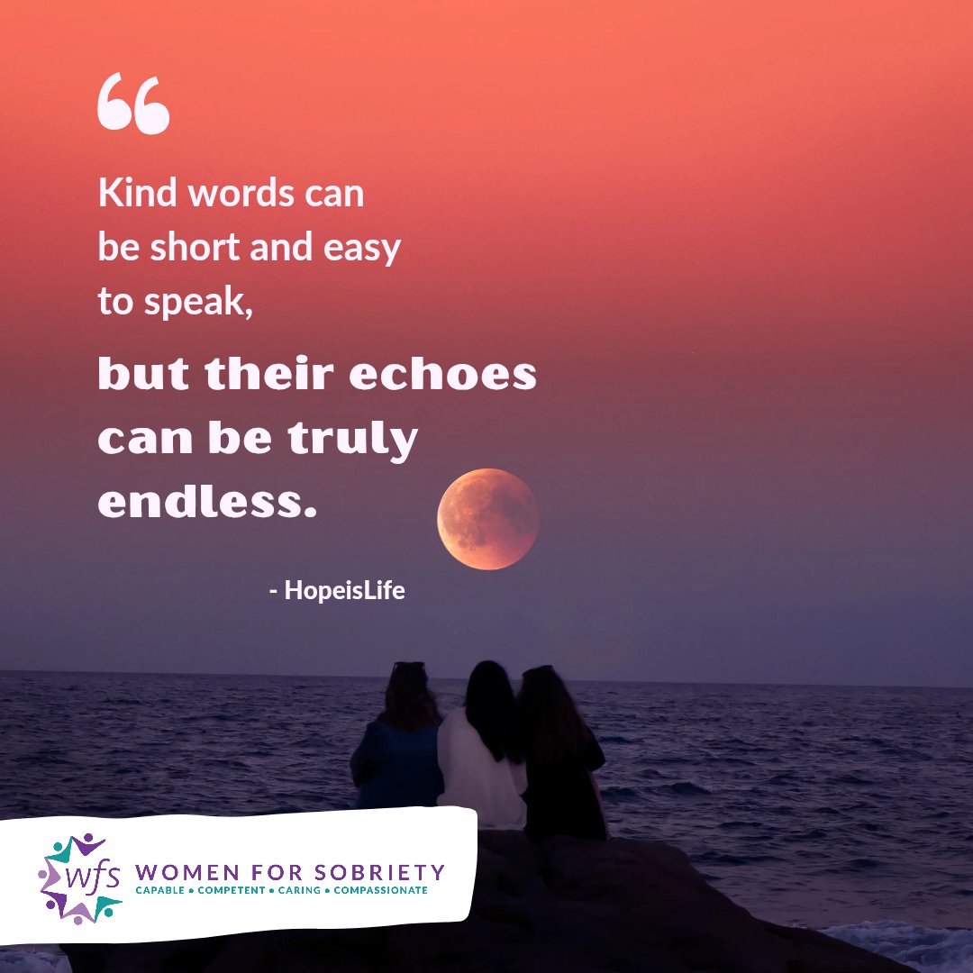 I am responsible for myself and for my actions. 
I am in charge of my mind, my thoughts, and my life. 
#WFS #NewLifeProgram #Statement13
#WomenForSobriety
For more info: linktr.ee/wfsinc