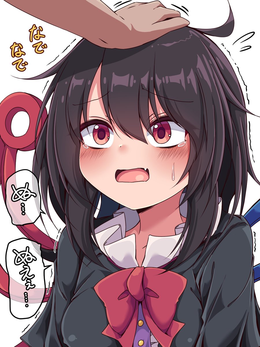 siw0n_c's tweet image. 戦闘に負けたぬえちゃんを撫でてみる