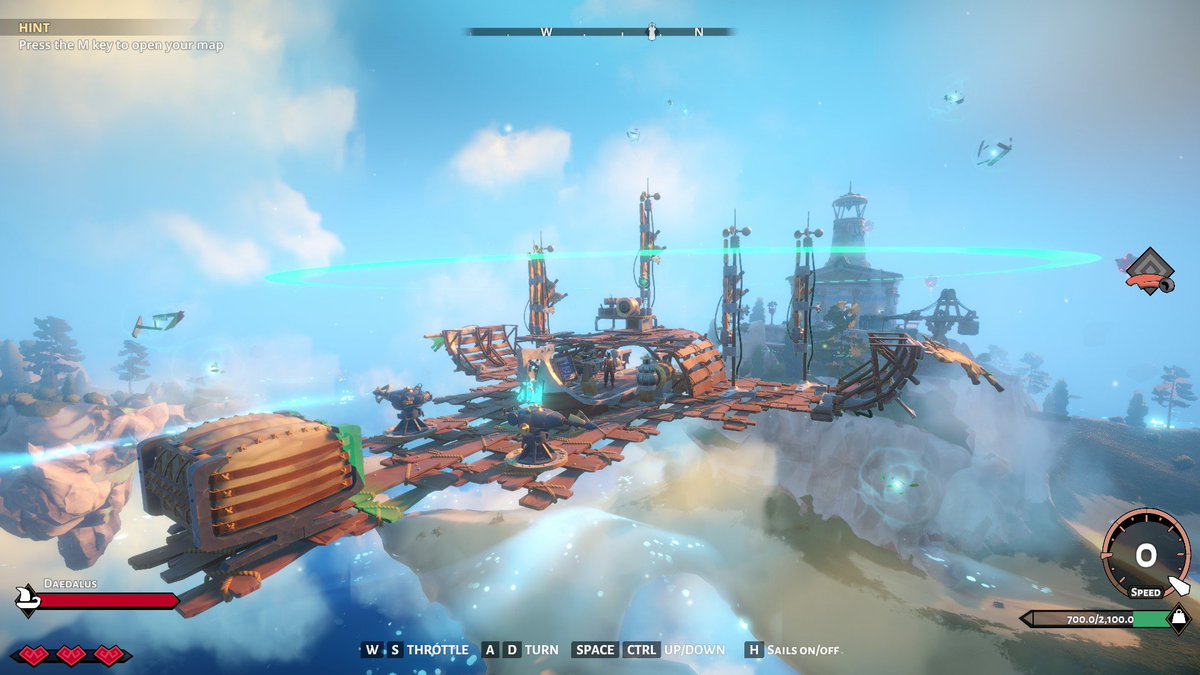 Sneak peak on a Friday night.  

Here's an example of a custom airship built during some team testing!  

#indiedev #survivalgame