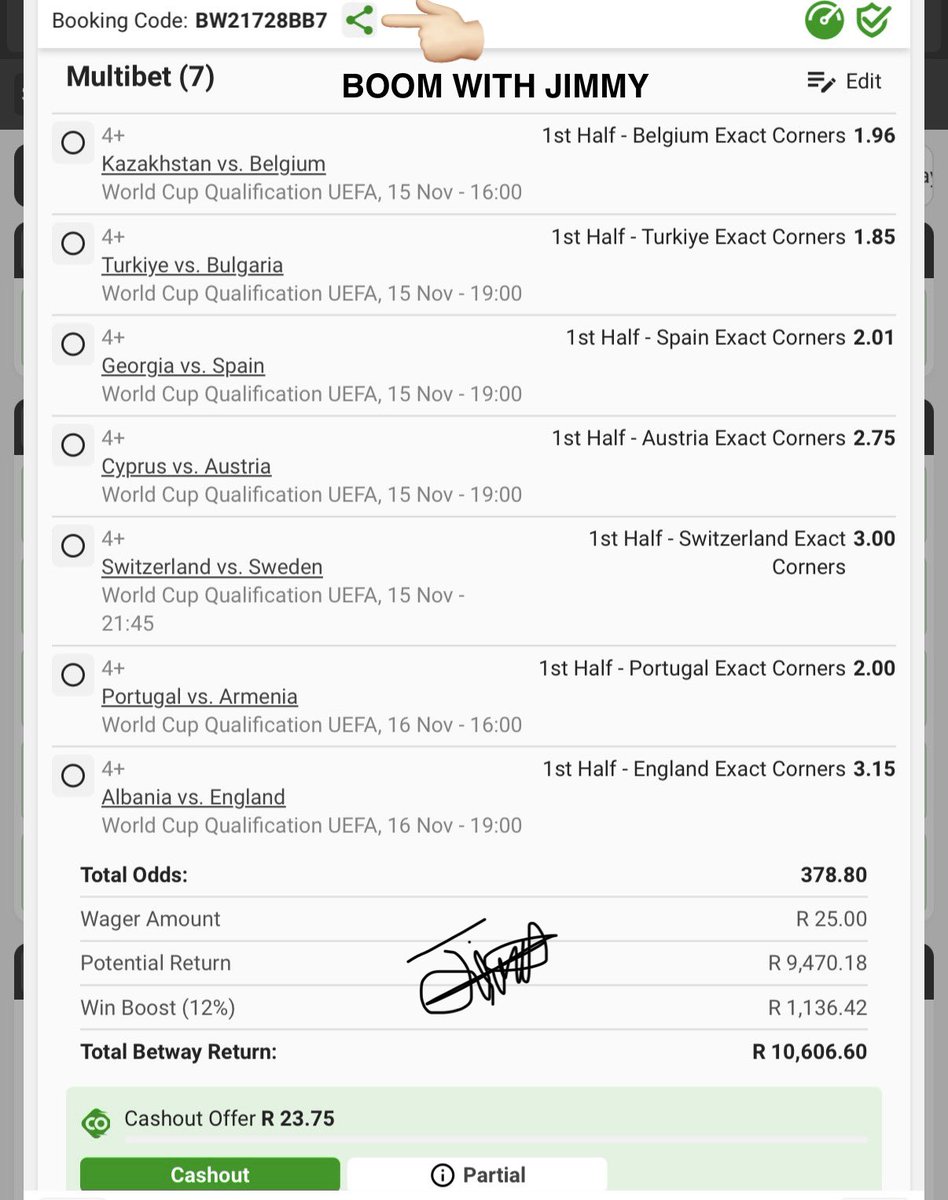 Let’s go again💰💰💰💰

BW21728BB7 
16:00

Link: new.betway.co.za/book-a-bet-res…

Share with others✅