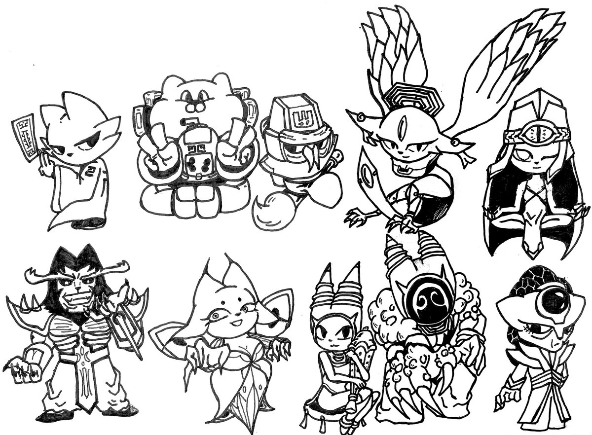 I kind of miss those kittens. Draw the Chibi ver. Ten Sols. #NineSols # ...