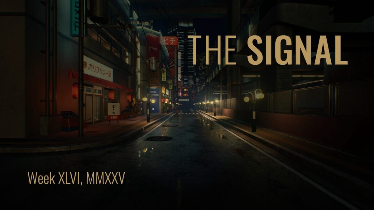 The weekend despatch: Why is there so much corruption? A detour to Mars. + What’s the Numero Group? Read on. Link in comments. thesgnl.com/2025/11/member…