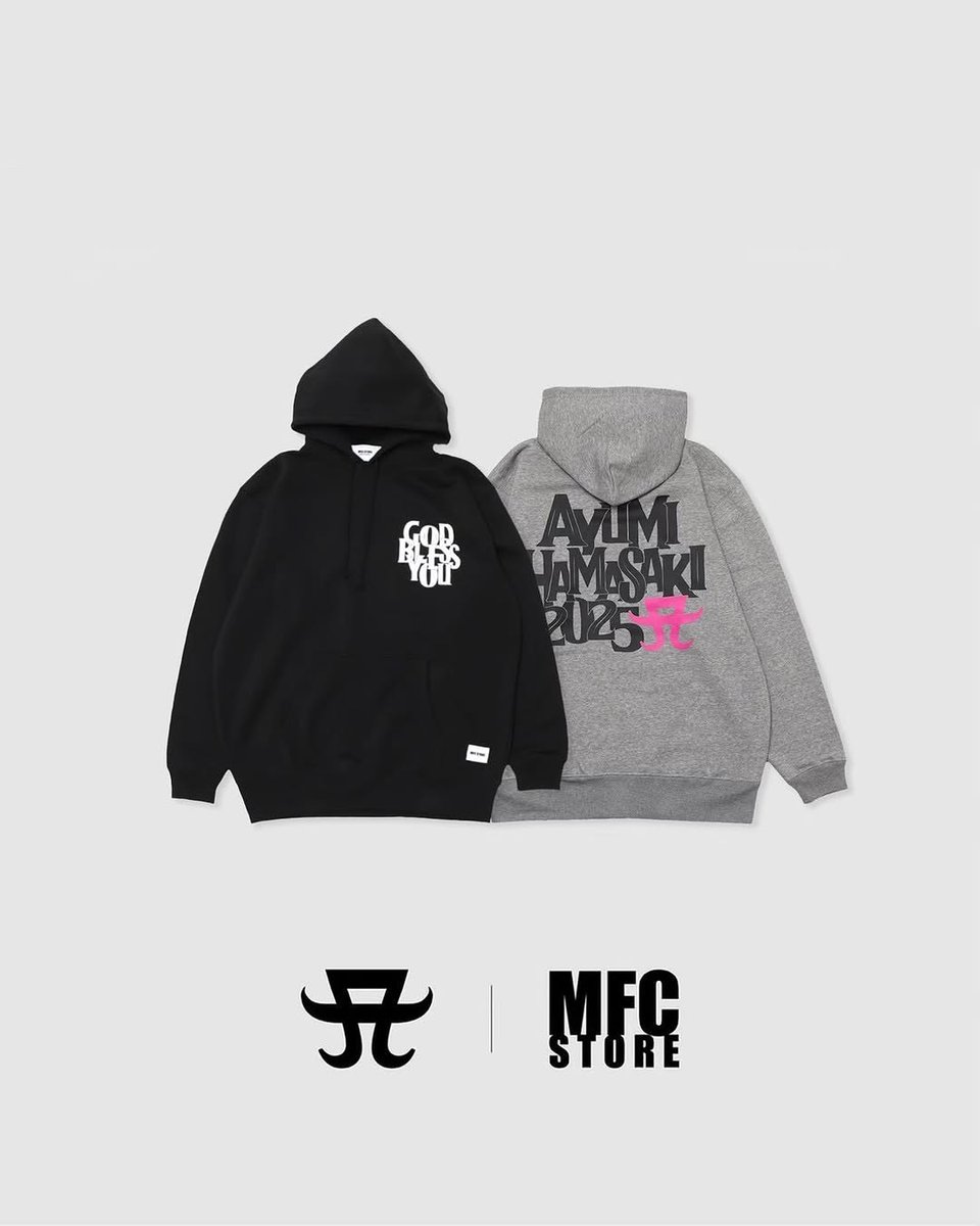 浜崎あゆみ　MFC STORE フーディ　パーカー グレー　仙台限定 福岡公演限定で MFC STOREとコラボ商品で 宮城県仙台公演のデザイン