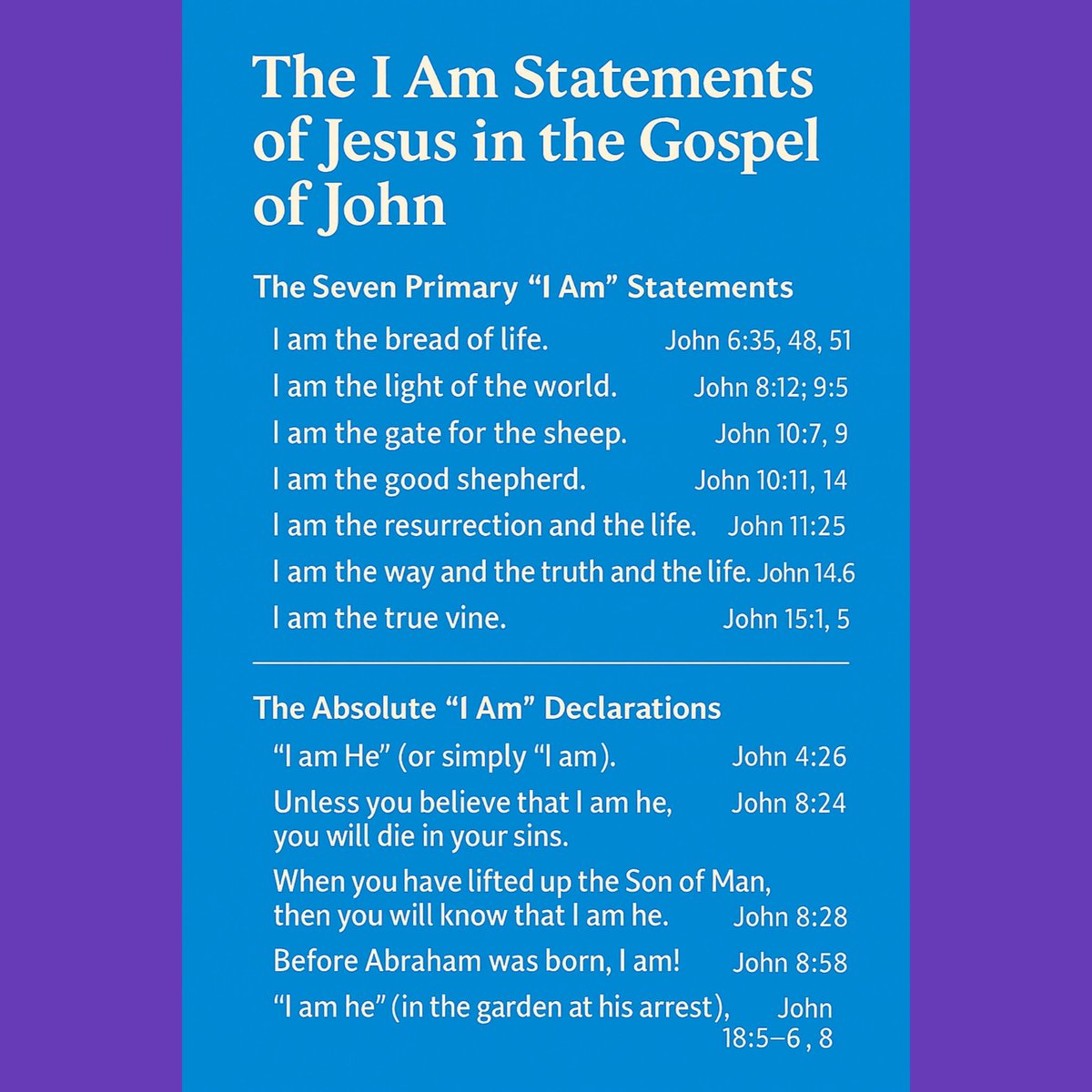 <a href="/TheresaArueyin1/">Immortal Tessy</a> I'm reading through the Gospel of John again. In challenging times, I find the Gospel of John soothes the soul and makes the spirit soar 🕊

May all who read it have:
  ✨️Eyes to see  👁👁
  ✨️Ears to hear👂👂
  ✨️A heart to understand ❤️