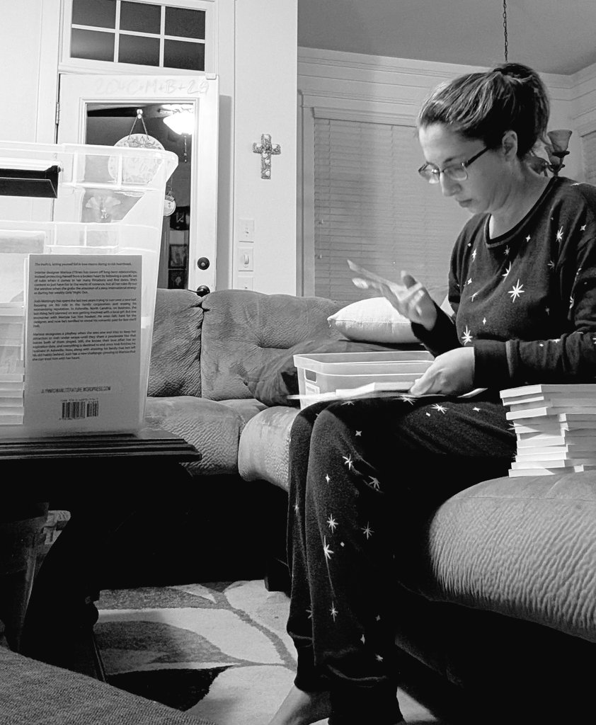 JLynnRowanLit's tweet image. 11:15 pm and still prepping for tomorrow&apos;s book signing. At least the house is quiet! 

#authorlife #booksigningprep #latenightwork