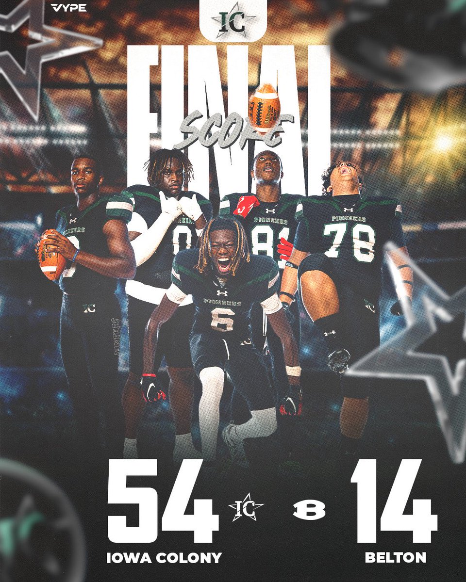 Iowa Colony Football tweet media