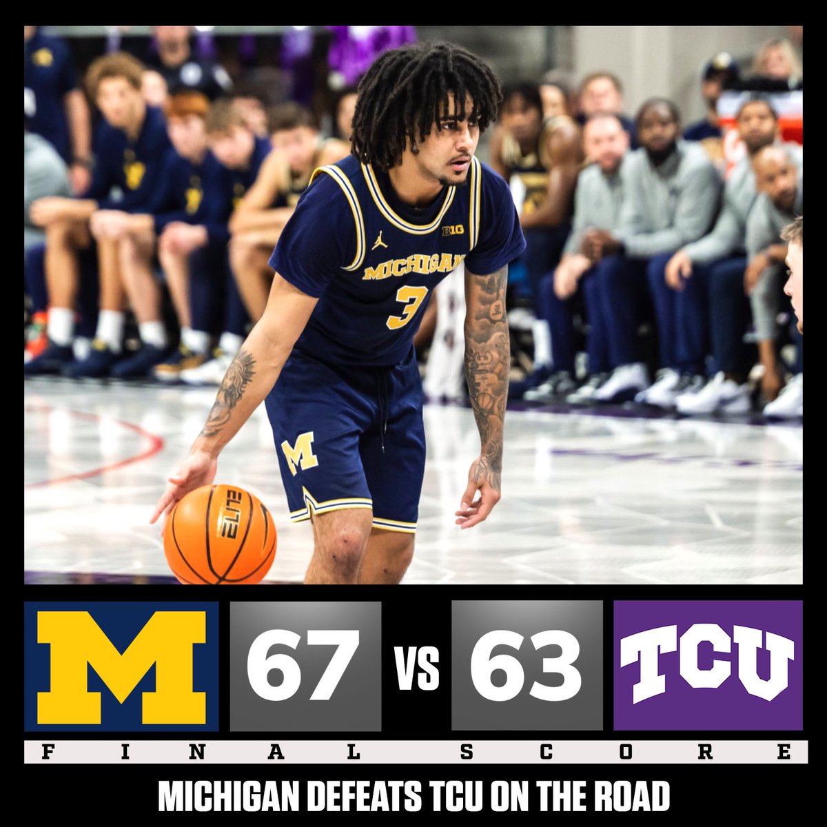 uofmcoverage's tweet image. Michigan defeats TCU on the road and improves to 3-0 on the season! #GoBlue