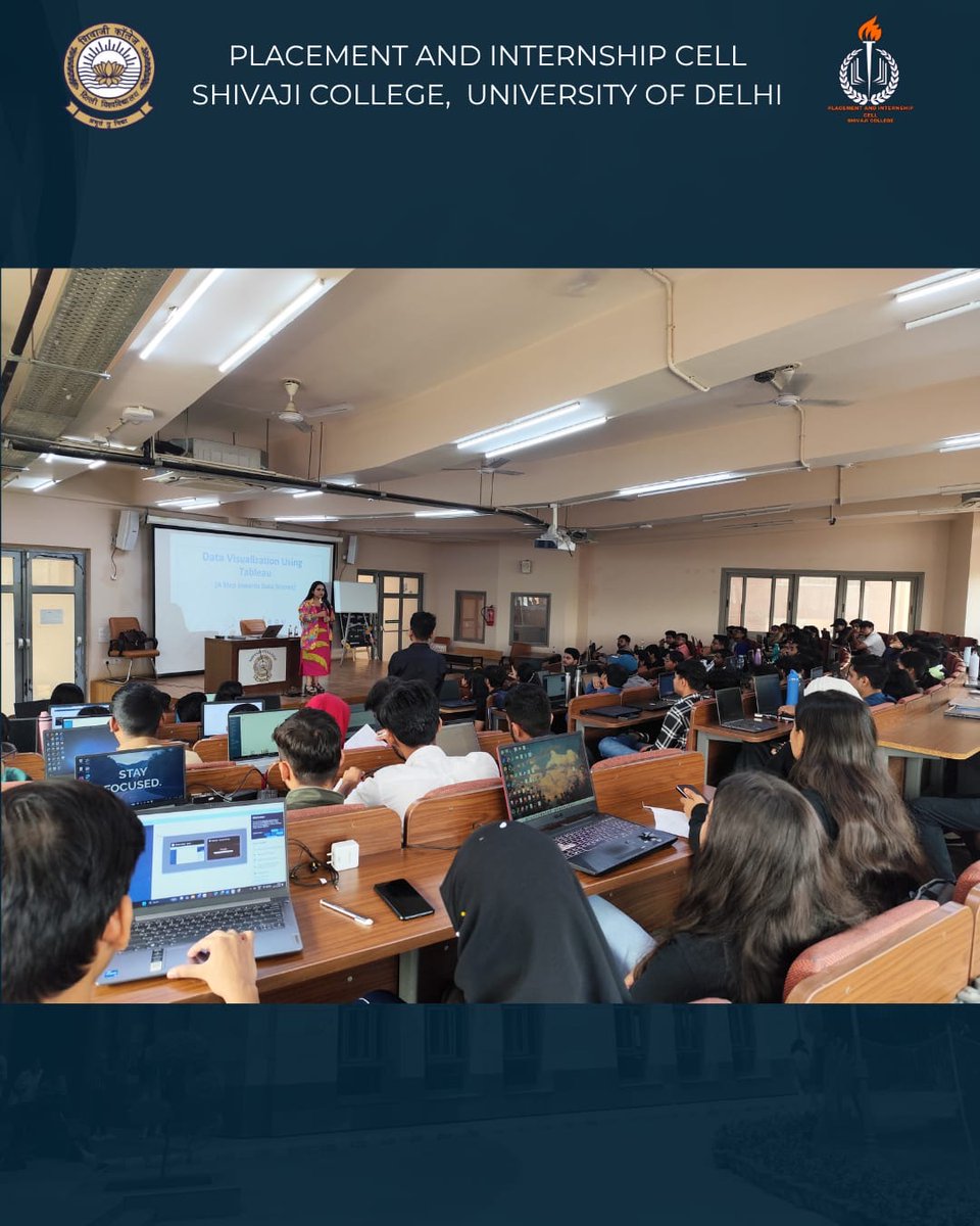 college_shivaji's tweet image. The Placement &amp;amp; Internship Cell, Websters, and the Skill Development Centre successfully organized a two-day Tableau Workshop.
#TableauWorkshop #DataVisualization #SkillDevelopment #PlacementShivaji
#ShivajiCollege 
@UnivofDelhi