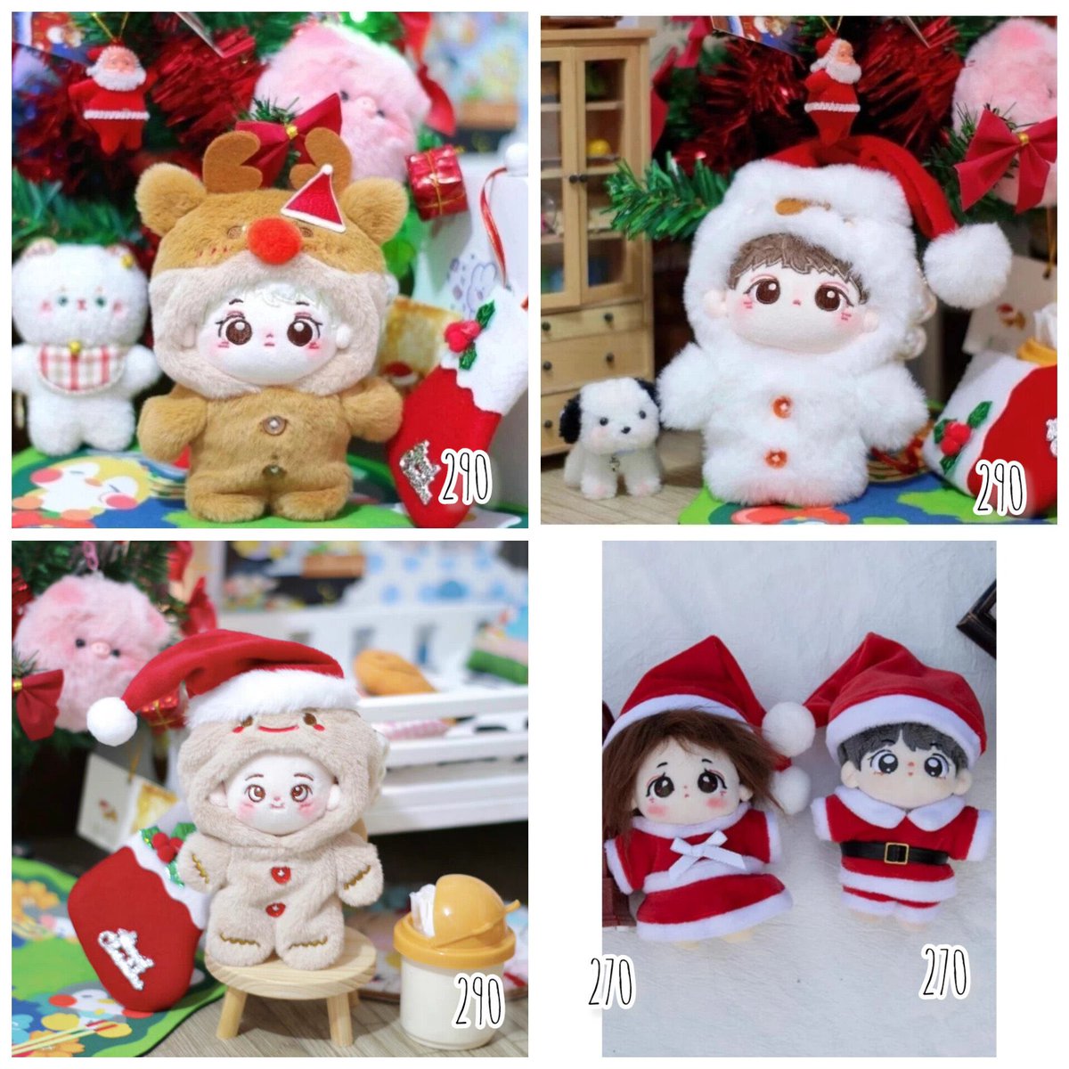 feonixpreorder2's tweet image. พรีออเดอร์  🎄ชุดเทศกาลคริสต์มาส 🎅

ตามโพสด้านล่าง 
🪧 ขนาด 10/15/20cm

🩵 #ชุดlabubu เป็น 15cm
🩵 #น้องหมีเนย แนะนำ 10cm

🥺 มัดจำได้

⚠️ สั่งซื้อก่อน 20 พย. 25 จะทันคริสต์มาสแน่นอนค่ะ (ก่อน 25 พย. ต้องลุ้น 😭)

#น้องนกพรีชุด #ชุดตุ๊กตา10cm #ชุดตุ๊กตา15cm  #ชุดตุ๊กตา20cm