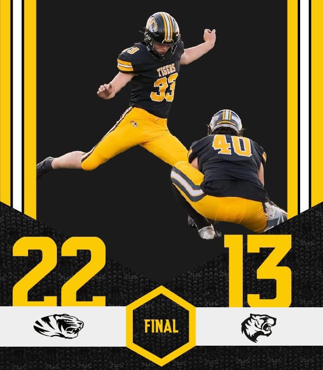 TIGERS 22 
STRATFORD 13
FINAL