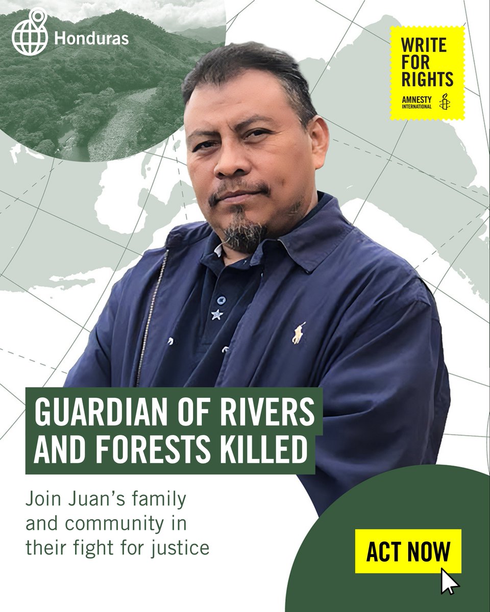 Demand Justice for Juan López

Since 2015, Juan López and activists in Tocoa, Honduras, have fought to protect local rivers and a national park from mining and energy projects. In 2024, Juan was shot dead by a masked gunman. The alleged hitman and his accomplices have been