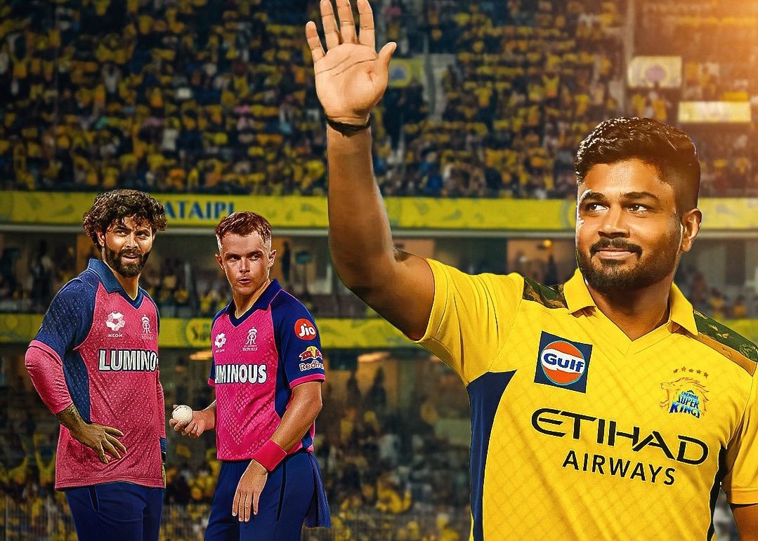 _yashwantsinghk's tweet image. Welcome to @rajasthanroyals Ravindra Jadeja(RockstaR) and Sam Curran 🩷💪🏻 Excited to see both of you play in pink 🏟️ 
A heartfelt goodbye to our Chetta Sanju Samson🫶🏻 You&apos;ll always remain my favourite and I&apos;ll cheer for you whenever you play 🏏 

#RR #CSK #IPL2026