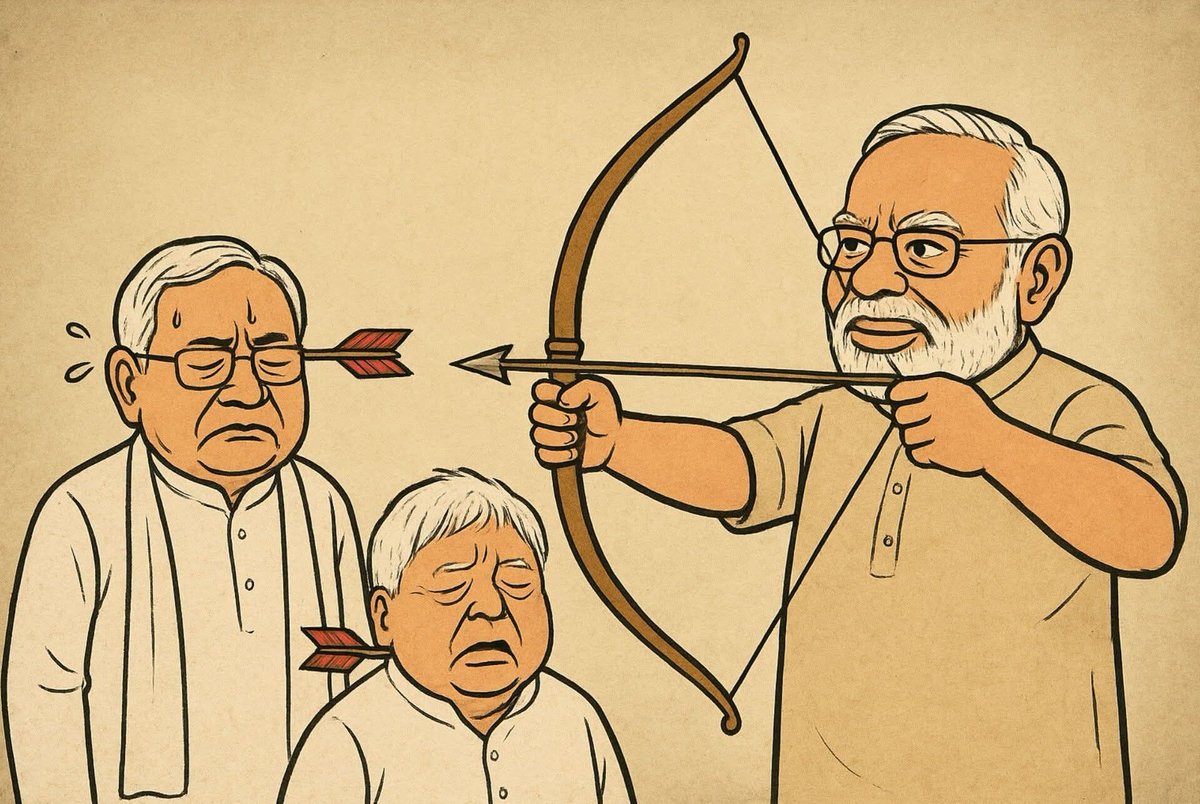 _Sweet_Parul_'s tweet image. एक तीर से दो निशाने..!

कैसा लगा मास्टर स्ट्रोक मित्रों...?

#BiharElection2025
#EVM