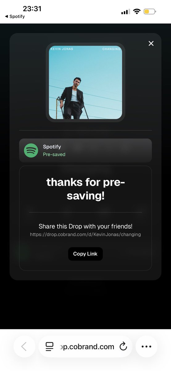 y’all best be pre-saving <a href="/kevinjonas/">kevin jonas</a> <a href="/jonasbrothers/">Jonas Brothers</a>  drop.cobrand.com/d/KevinJonas/c…