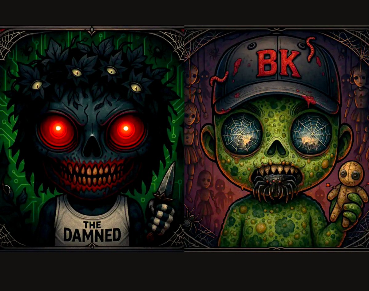 PatchyVibe's tweet image. Guys, I&apos;M SO hyped!!! 😱🔥 @The__Damned is opening THE DOORS TODAY and I&apos;m shaking with excitement!! Stage 2 LIVE, 114 spots at 0.00088 BTC, and PURE CHAOS on Bitcoin. I&apos;m already there, it&apos;s my new obsession. WHO&apos;S COMING WITH ME TO THE WORSHIP?? 😈 #TheDamned #Ordinals