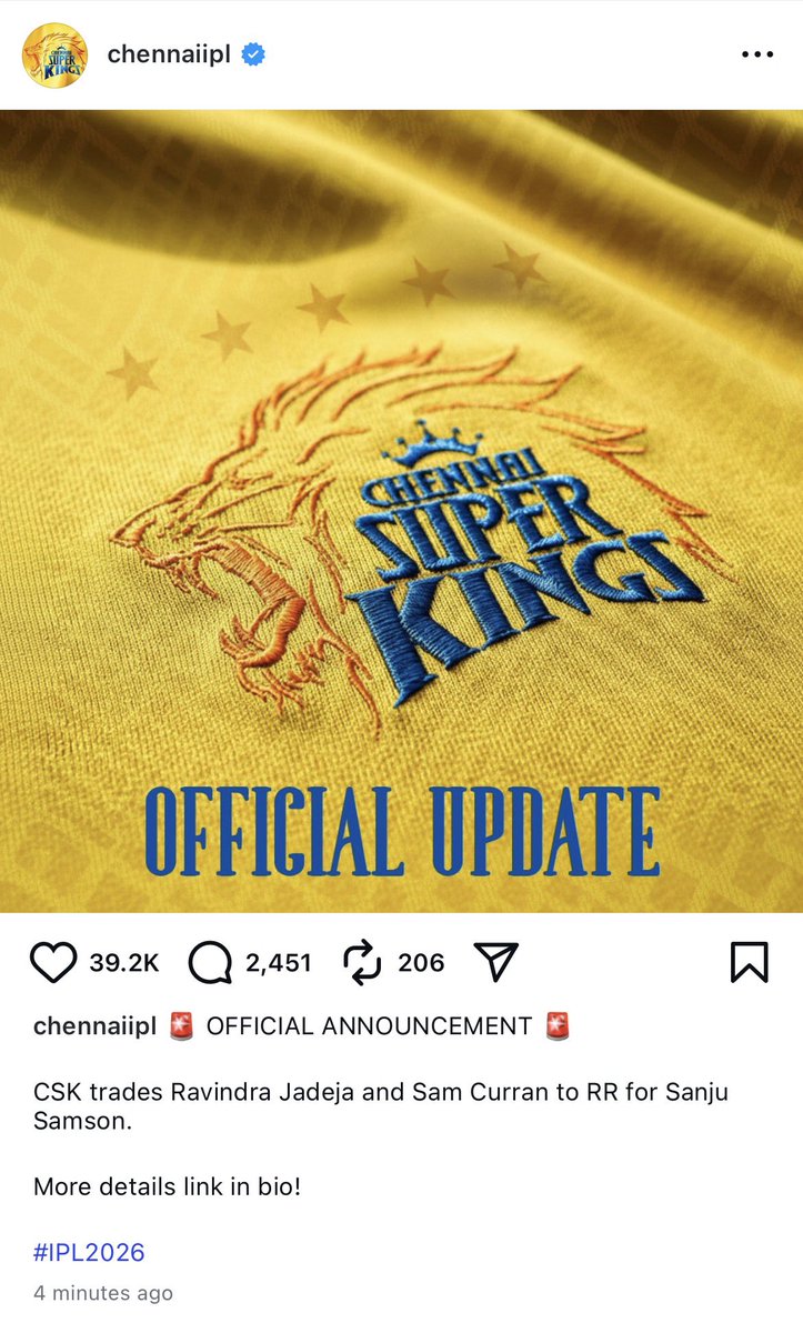Codersthings's tweet image. 💔 ohhh Jadeja 🥲 CSK 💔 

What you did CSK why do we need Sanju ????