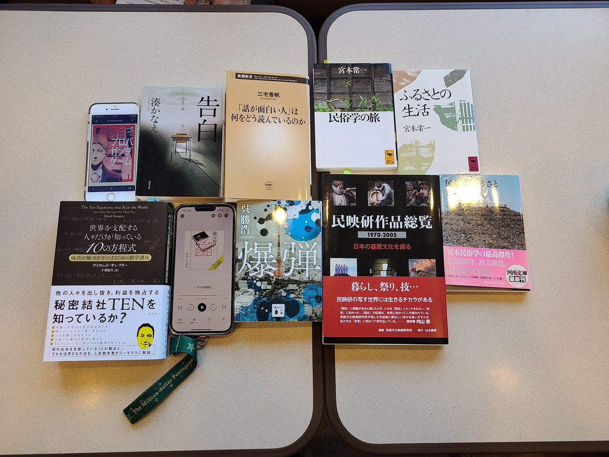 acridtang's tweet photo. 11/15読書会ありがとうございました！

今回は各々の本の読み方、メディアミックスされた作品への触れ方、イヤミスは読後感が最悪なのになぜ人気があるのか等々が話題に挙がりました

本にメモしたりマーカー引ける？引けない？の話題では、個々人の考え方が垣間見えて面白かったです https://t.co/wYPVyerA30