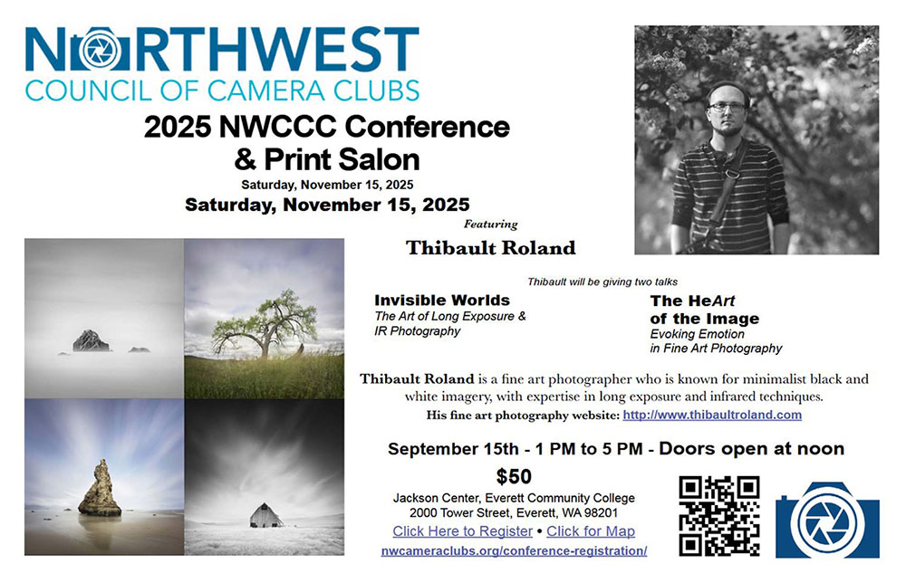 📸 [Reminder] It's not too late to join Thibault Roland at the North West Council of Camera Clubs this weekend! 📷 - mailchi.mp/fac6cddc139b/t…