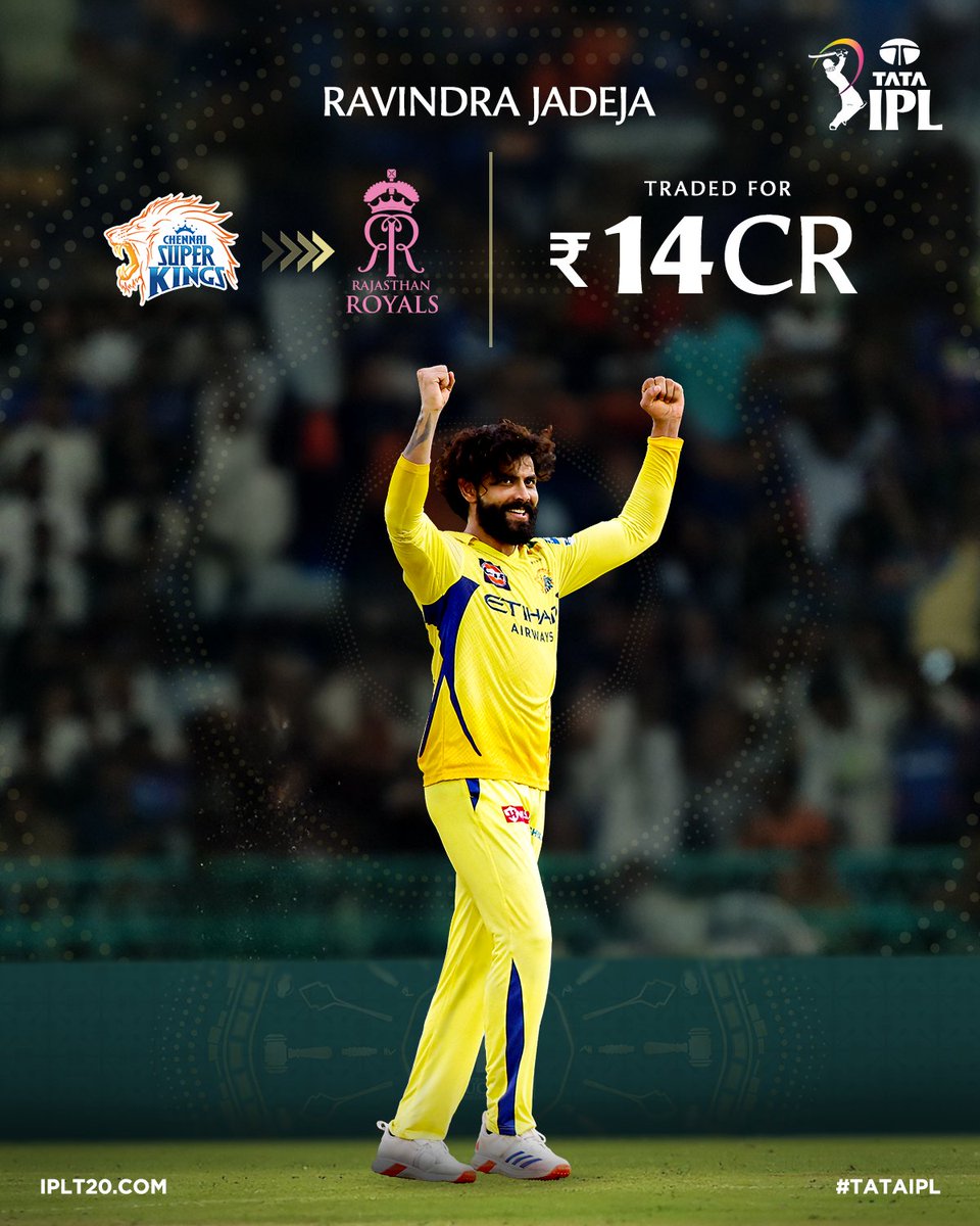 isahil43's tweet photo. NEWS 🚨

#TATAIPL 2026 - Player Trade updates

🧵 A look at all the trades ahead of today's retention deadline 🙌

Details of all trades ▶️ https://t.co/w2ks1fVjvF… https://t.co/SULYABESut