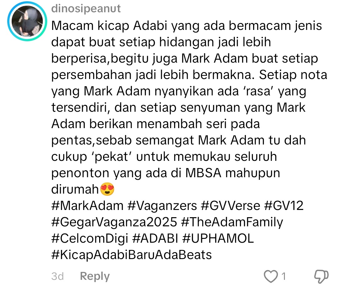 shafuramail's tweet photo. Alhamdullillah 🥰😍 Tahniah TAF👏 

#Vaganzers #MarkAdam #GVVerse #GV12 #GegarVaganza2025  #TheAdamFamily #CelcomDigi #ADABI #Uphamol https://t.co/JFZQHkajaO