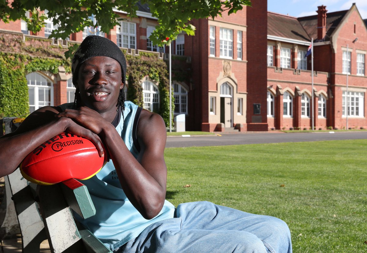 "They give me all the motivation in the world to go out and chase my dreams." 

Cats NGA prospect Ben Rongdit's mother is an orphan and father was a child soldier. Their sacrifice is inspiring him after a mid-year ACL blow.

Story: bit.ly/4nYPYgD <a href="/geelongaddy/">Geelong Advertiser</a> <a href="/superfooty/">SuperFooty (AFL)</a>
