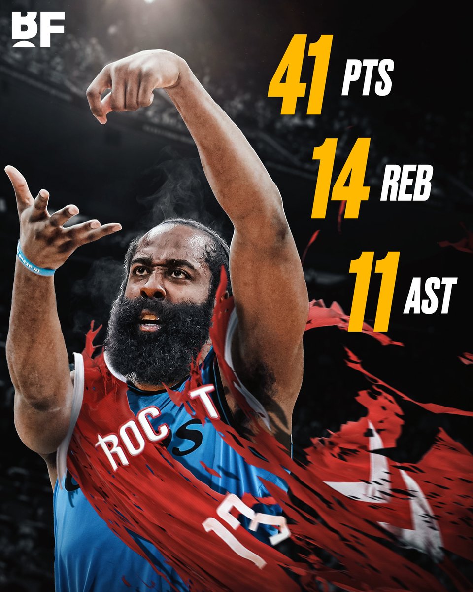 James Harden with 41 PTS, 14 REB, 11 AST, 1 STL, 2 BLK as the Clippers get the DOUBLE OT WIN over the Mavericks 🧑‍🍳

Harden just became the oldest player in NBA history to record a 40-point triple-double 🤯

HOUSTON FORM 🔥