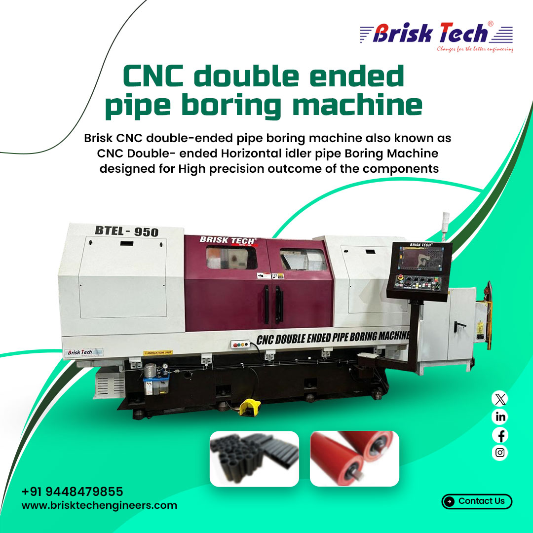 brisktechindia's tweet image. CNC double ended pipe boring machine!
🔥 Brisk CNC Double-Ended Pipe Boring Machine 🔥
📞Call Us: +91 94484 79855
🌐 Explore more: brisktechengineers.com
#CNC #briskmachine #pipeboringmachine #engineering #manufacturing #IndustrialMachinery #highprecision