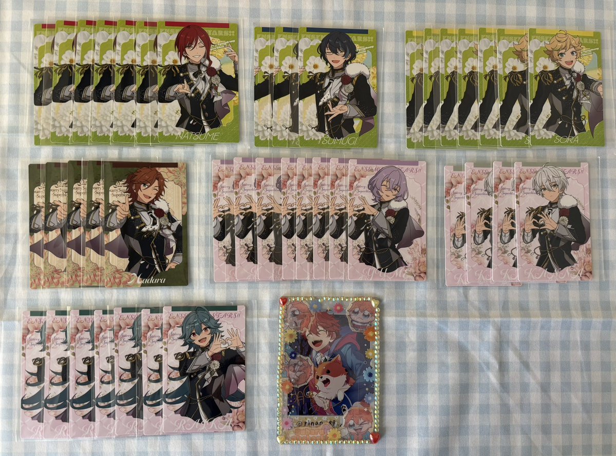 rinan_89's tweet image. あんスタ スタフォニ カードコレクション 
交換

譲：画像参照

求：レオ 泉 薫 スバル 真緒

⟡.·👑はレオ泉優先
⟡.·11/24現地手渡し又は郵送にて
(11/22.23 12/6発送)

よろしくお願いいたします🌼