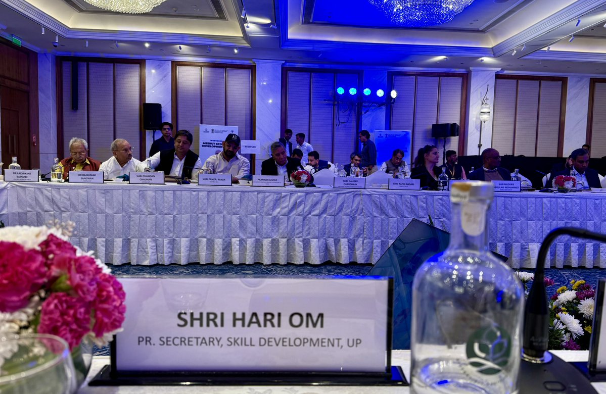dr_hariom_ias's tweet image. Attended a meeting of stake holders to develop Meerut as a Hub for sports goods manufacturing in New Delhi. Need for Skilling in this sector was the prime focus. Hon’ble Minister Skilling Shri Jayant Chaudhari ji chaired it. #drhariomias #sports #hub #meerut #skills #skilling…
