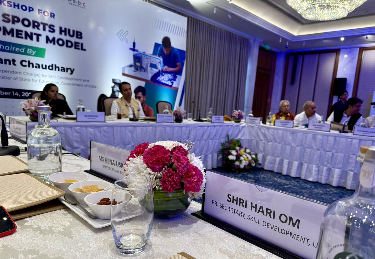 dr_hariom_ias's tweet image. Attended a meeting of stake holders to develop Meerut as a Hub for sports goods manufacturing in New Delhi. Need for Skilling in this sector was the prime focus. Hon’ble Minister Skilling Shri Jayant Chaudhari ji chaired it. #drhariomias #sports #hub #meerut #skills #skilling…