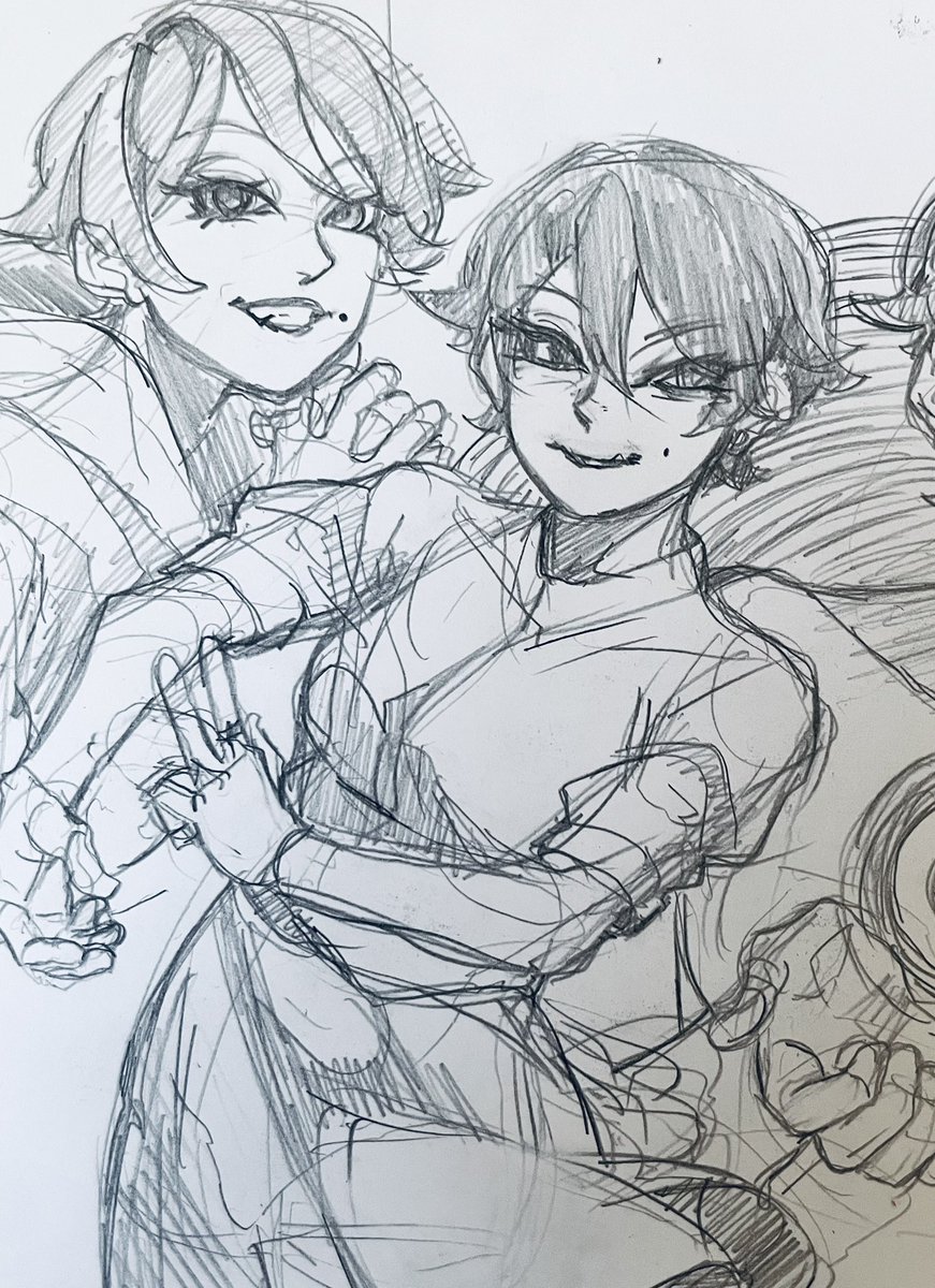 Be_myvu's tweet image. Random sketches I did while on break🌸

#落書き #sketches